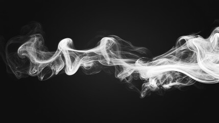 Ethereal smoke dance studio abstract art dark environment close-up conceptual serenity