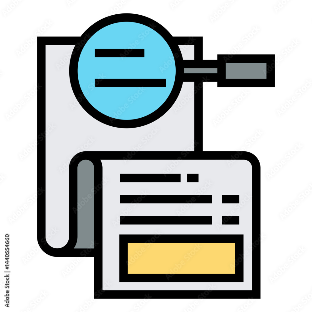 Poster data analytic vector icon