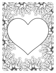 Love Flowers Adult Coloring Pages