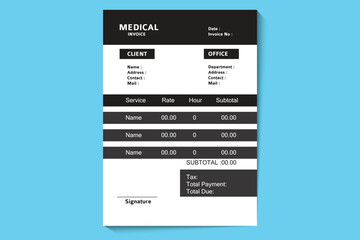 Medical Invoice Template for Client Billing