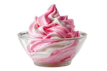 Swirled frozen dessert (2) isolated on transparent png background