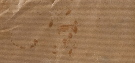 Food wrapping paper, realistic texture with grease spots