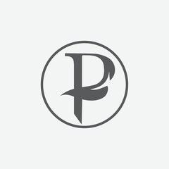 Initial Letter P logo Design Outstanding Creative Modern Symbol  Sign