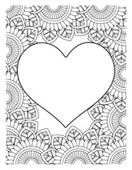 Love Flowers Adult Coloring Pages