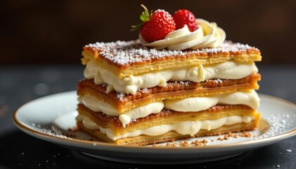 Classic Italian dessert, layers of coffee-soaked ladyfingers & mascarpone cream , cafe, recipe, restaurant