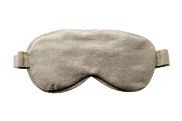 Sleeping eye cover isolated on transparent png background