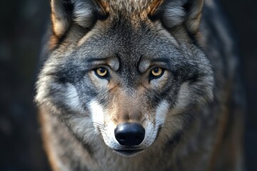 Wolf face emblem for outdoor brands and adventure gear, ideal for nature lovers and wildlife enthusiasts seeking bold identity graphics for merchandise or promotional material