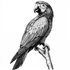 black and yellow macaw