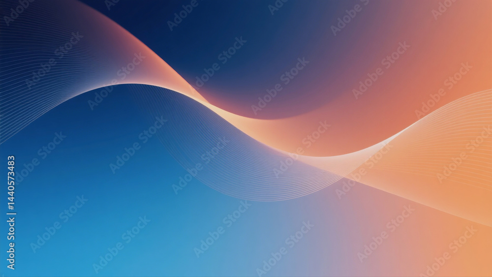 Poster abstract background with soft hues and fluid lines