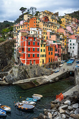 Landscapes and towns of Cinque Terre. Trekking through the breathtaking coastal trails of Italy.