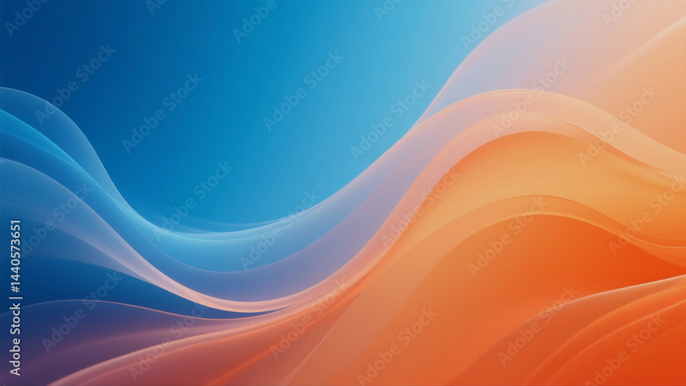Poster abstract background with soft hues and fluid lines