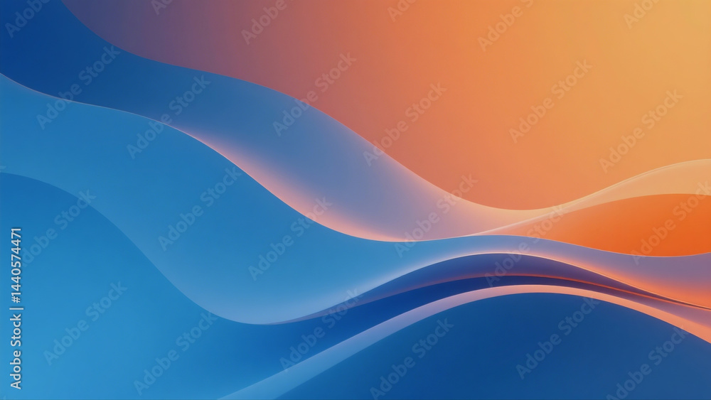 Aufkleber abstract background with soft hues and fluid lines