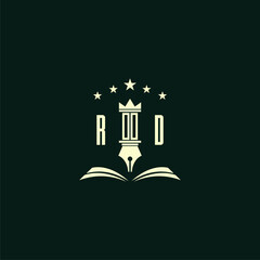 Fototapeta premium initials design modern legal attorney law firm lawyer advocate consultancy business logo vector