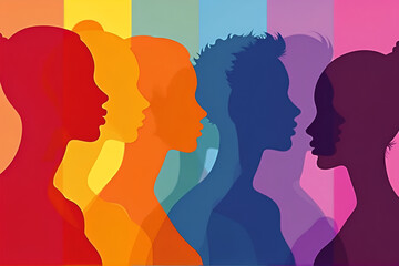 Diversity Human Illustrations – Inclusive Community and Multicultural People Concept Art
