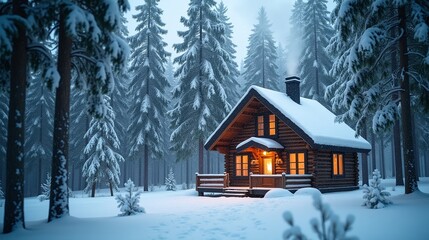 Chill in the Snowy Woods