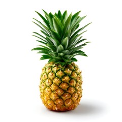 Fototapeta premium A vibrant and fresh pineapple isolated on a clean white background