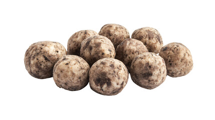 Succulent Swedish Meatballs on White Background for Food Photography