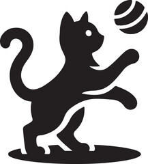 cat with ball