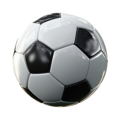 Soccer ball, classic isolated on transparent png background