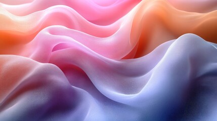 Obraz premium Pastel Dream: A Symphony of Soft Hues in Draped Fabric