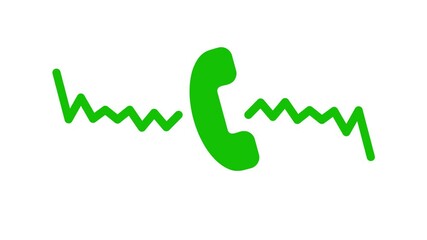 Moving Phone Sound Waves Animation, Phone Calling Sound Wave Animation