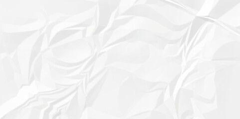 White crumple obsolete billboard rumple. wrinkle ripped creased white crumple aged closeup craft document grunge recycling paper background.	