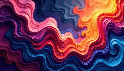 Fototapeta premium Swirling, organic forms create a flowing, dynamic pattern , repeating, curves