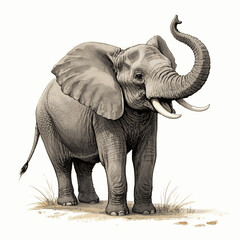 Raging Titan: watercolor fury elephant angry isolated watercolor vector illustration svg   © Arun168