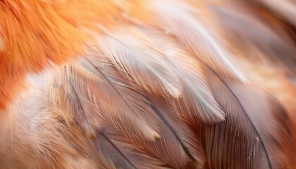chicken feathers in soft color and blur style for the background
