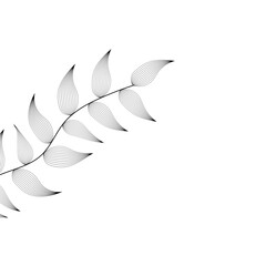 Minimalist Leaves Side