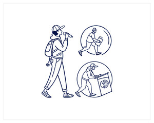 icon in line style Free SVG Download