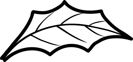 hand drawing decorative autumn fall leave