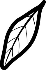 Leaf tree nature hand drawing element