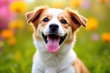 Vivid Canine Picture and Colorful Setting