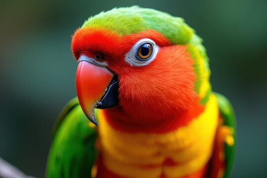 Vivid Parrot Portrait