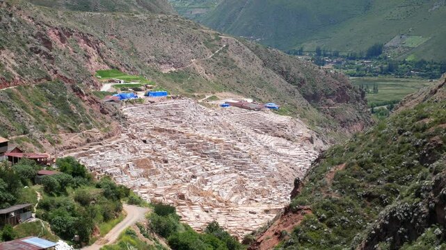 The Maras Salt Mines are a Complex of More than 3,000 Natural Salt Ponds, Located in the Sacred Valley of the Incas, near Cusco, Peru