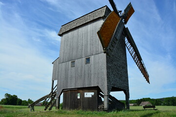 Bockwindmühle, Landschaft, Himmel