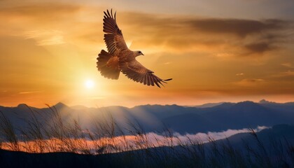 Naklejka premium bird flying to freedom