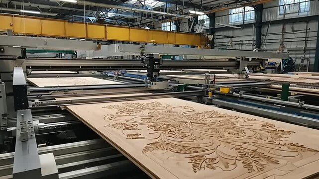Intricate Wood Carving on CNC Router: Precision Manufacturing Process
