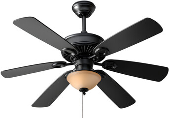 Ceiling fan isolated on transparent background