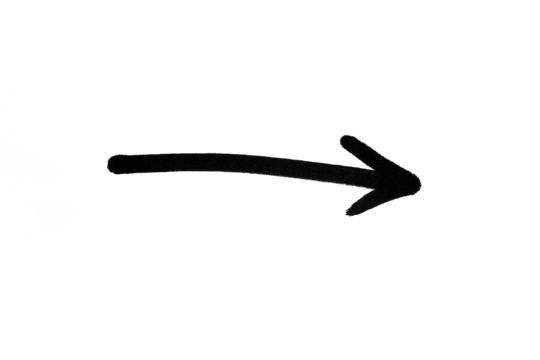 Arrow doodle bold drawing