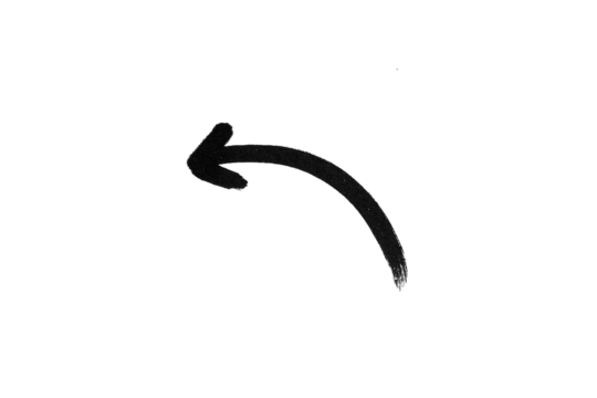 Arrow doodle bold drawing