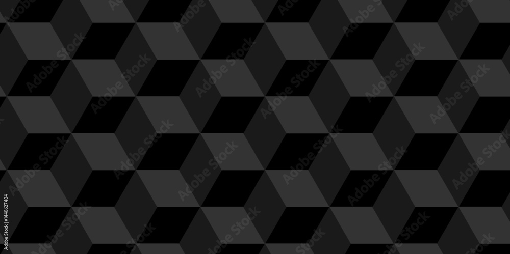 Poster vector of cube geometric pattern grid backdrop triangle background. abstract cube geometric tile and