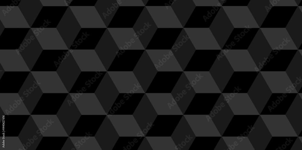Poster vector of cube geometric pattern grid backdrop triangle background. abstract cube geometric tile and