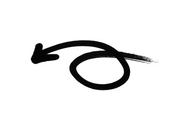 Fototapeta premium Arrow doodle bold drawing