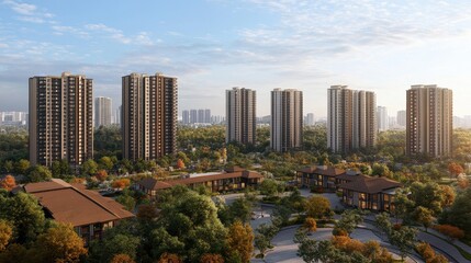 Fototapeta premium Real estate investment can contribute to community development, urban regeneration, and economic growth.