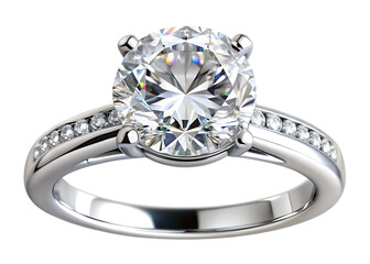  diamond ring isolated on white background PNG