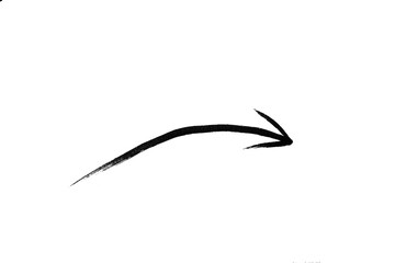 Arrow hand drawing doodle scribble element