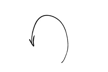 arrow doodle scribble hand drawing element