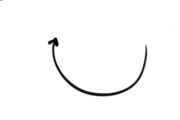 arrow doodle scribble hand drawing element